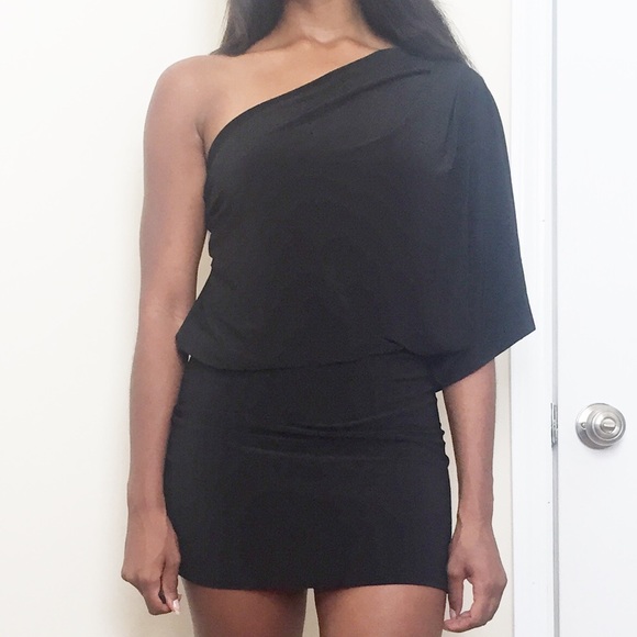 One shoulder Jessica Simpson Little Black Dress