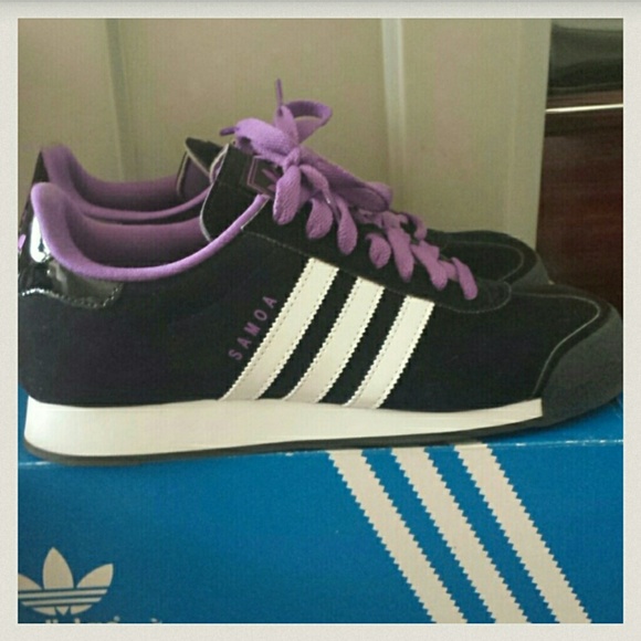 adidas samoa black & purple womens shoes adidas samoa black & purple womens shoes