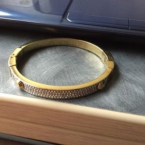 Astor pave gold-tone bangle