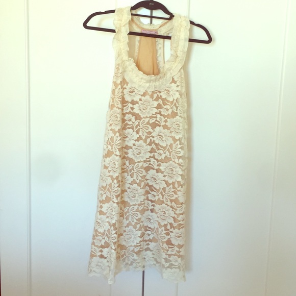 Calypso St Barth racerback lace dress
