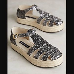 Susana Traça Glitter Espadrilles Sandal