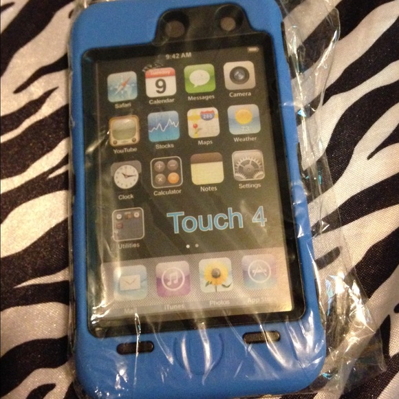 Blue Case for iPod Touch 4 - Picture 1 of 2