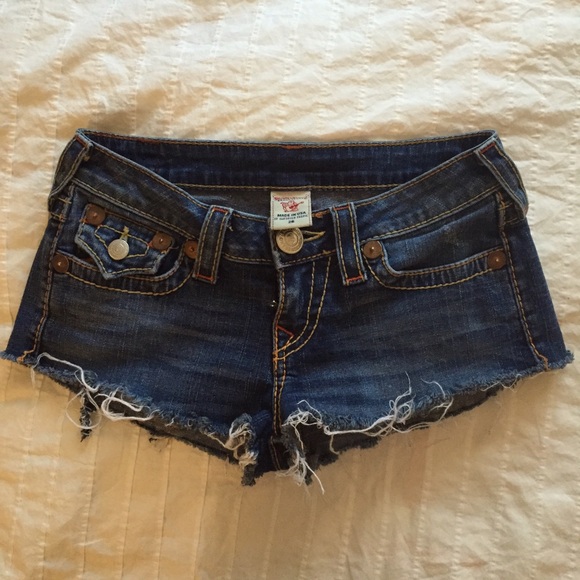 True religion rainbow shorts