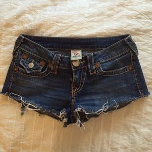 True religion rainbow shorts