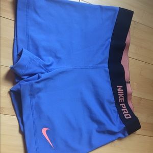 Nike Pros RARE Blue/Peach