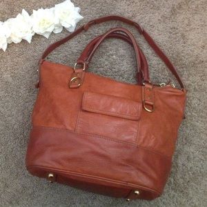 J. Crew Brown Leather Handbag
