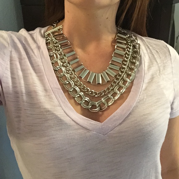 Baublebar Jewelry - Silver three chain necklace