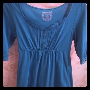 Blue Polka Dot Shirt