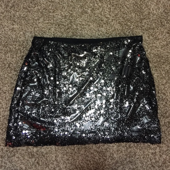 Sequin mini skirt