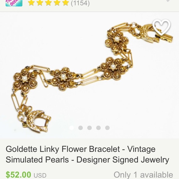 Goldette charm bracelet vintage