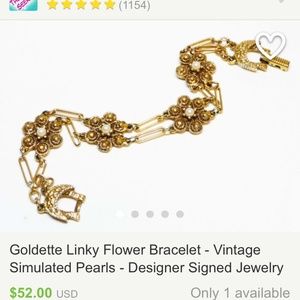 Goldette charm bracelet vintage