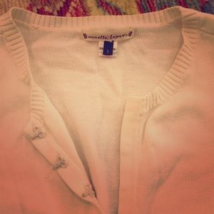 Nanette Lepore white cardigan