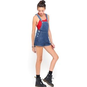 Motel Rocks Dungaree Overalls Playsuit