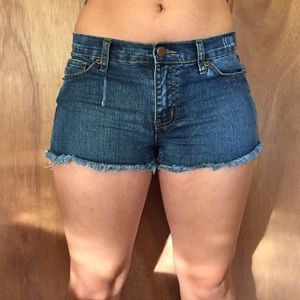 Denim cutoffs