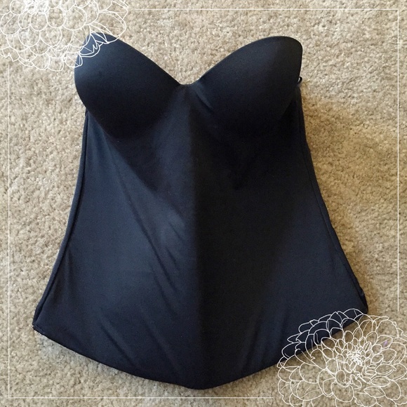 NWOT Coobie Strapless Seemless Black Corset Bra