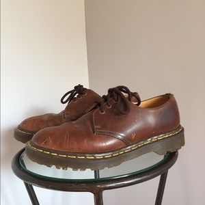 Dr Martens brown leather shoes