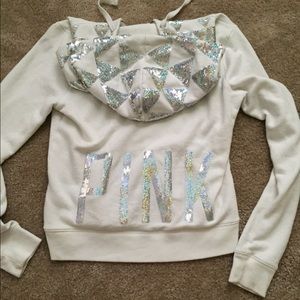 Victoria's Secret bling zip up jacket