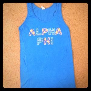 Sorority tank top (Alpha Phi)