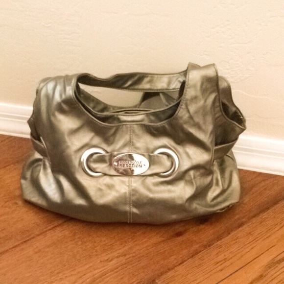 Kenneth Cole metallic handbag