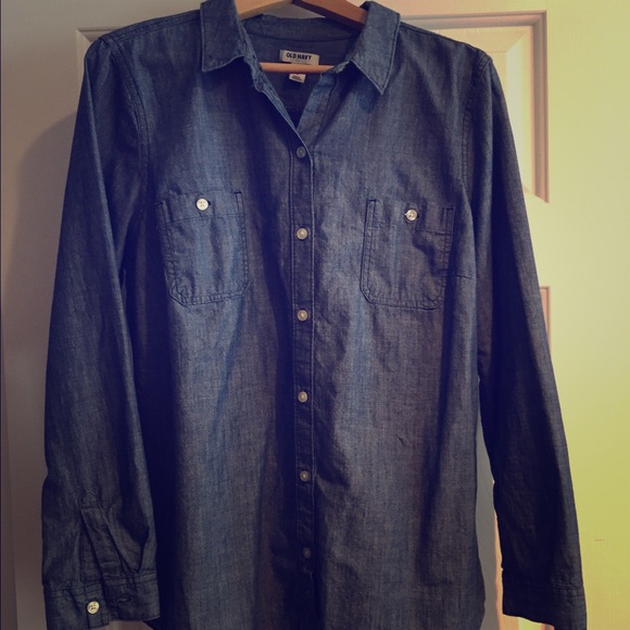 SOLD:  Chambray top