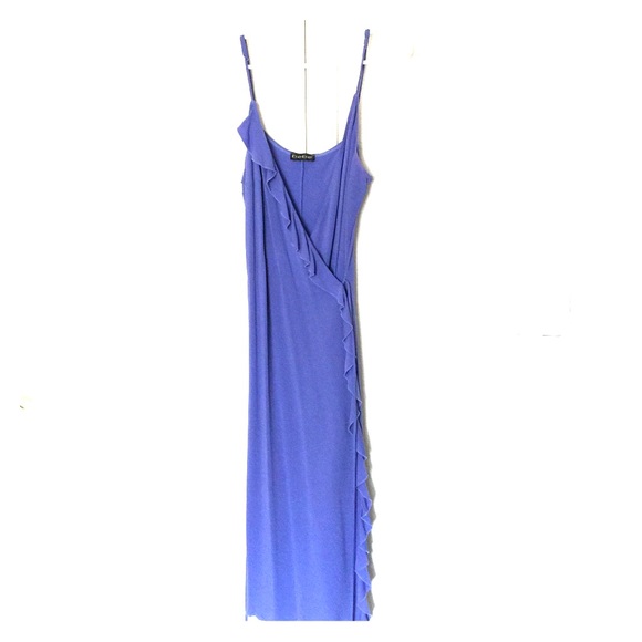 Bebe wrap dress with ruffle detail