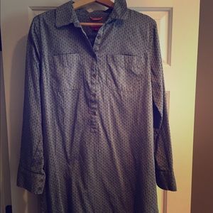 Chambray shirt dress