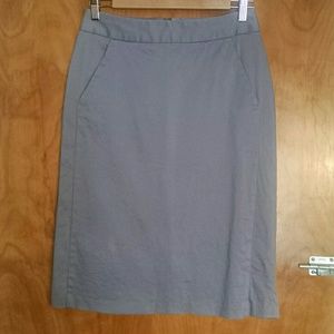 J.Crew gray pencil skirt