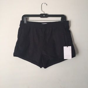 Kendall+ kylie high rise faux suede braided shorts