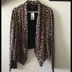 Cheetah Print Blazer/ Cardigan
