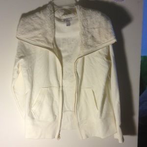 Old Navy White fleece