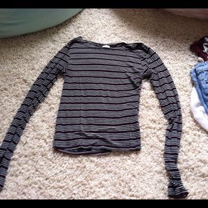 Striped long sleeve shirt