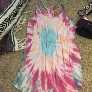 tie dye urban outfitters romper