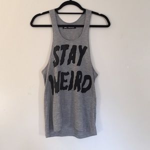Jac Vanek Stay Weird tank