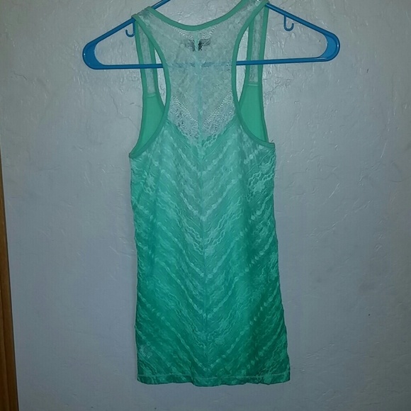 American Eagle Lace Back Tank