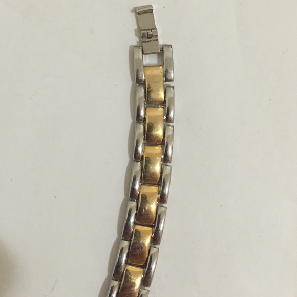Vintage Gold & Silver Link Bracelet - Picture 2 of 2