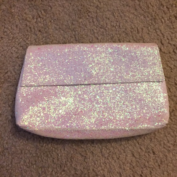 White sparkly clutch