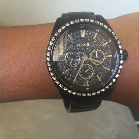 Fossil black watch