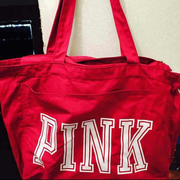 Pink logo bag