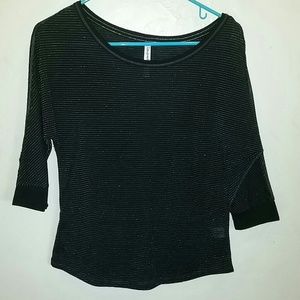 Aeropostale Sparkle Striped Top