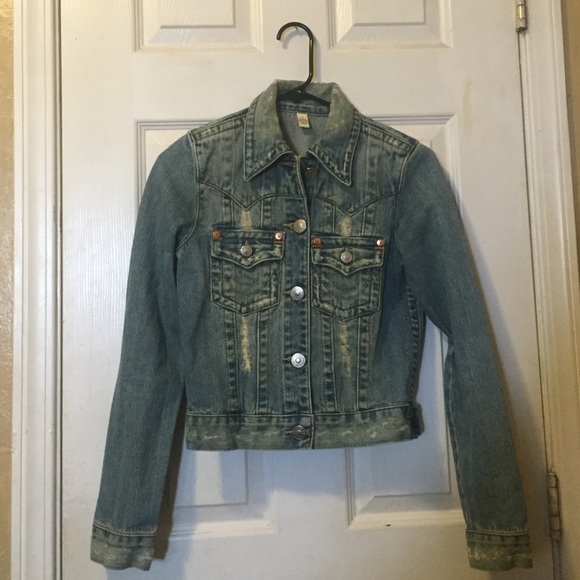 Slight Distressed Denim Jacket