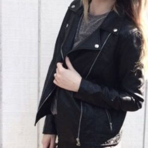 Vegan leather jacket