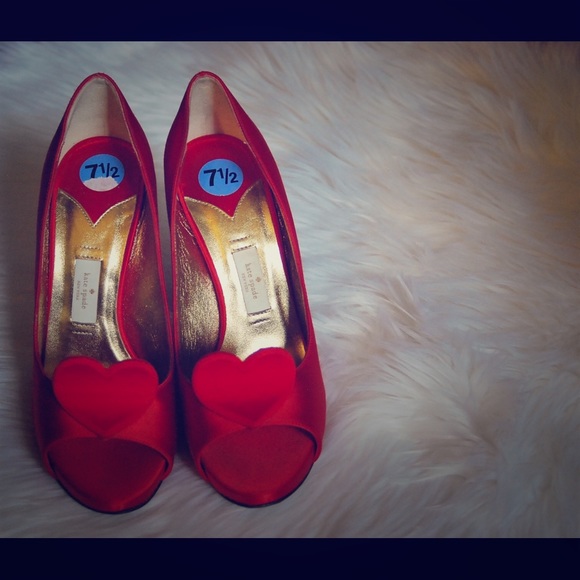 kate spade heart heels