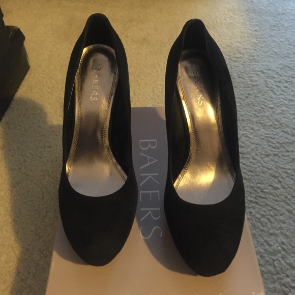 Black stiletto high heel.