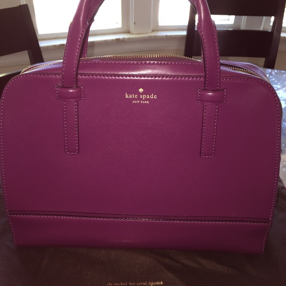 Authentic plum Kate spade handbag