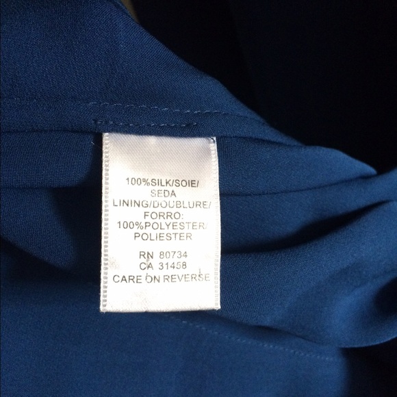 ⬇️$125 BCBG Max Azria blue silk dress with sequins - Picture 3 of 4