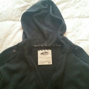 Mens Vans cardigan with hoodie