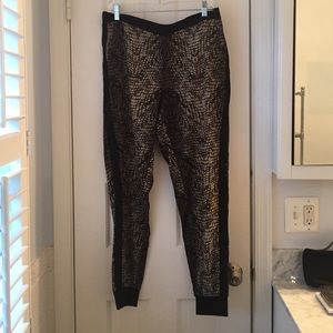 Snake skin print loose pants
