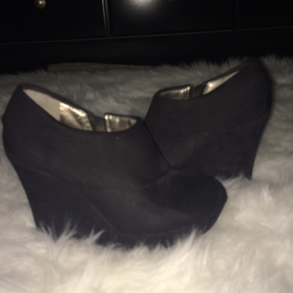 Black Suede Booties