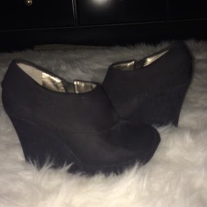Black Suede Booties