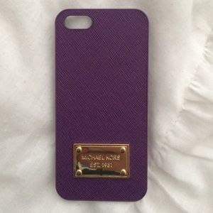 Michael Kors purple iPhone 5/5s case